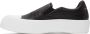 Alexander McQueen Black & White Plimsoll Slip-On Sneakers - Thumbnail 3
