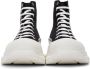 Alexander McQueen Black & White Tread Slick Hi Sneakers - Thumbnail 2