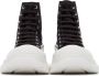 Alexander McQueen Black & White Tread Slick High Sneakers - Thumbnail 2