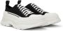 Alexander McQueen Black & White Tread Slick Sneakers - Thumbnail 4