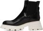 Alexander McQueen Black & White Wander Chelsea Boots - Thumbnail 3