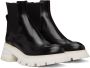 Alexander McQueen Black & White Wander Chelsea Boots - Thumbnail 4