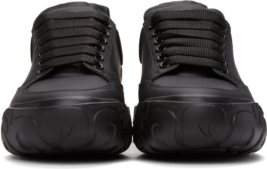 Alexander McQueen Black Court Trainer Sneakers