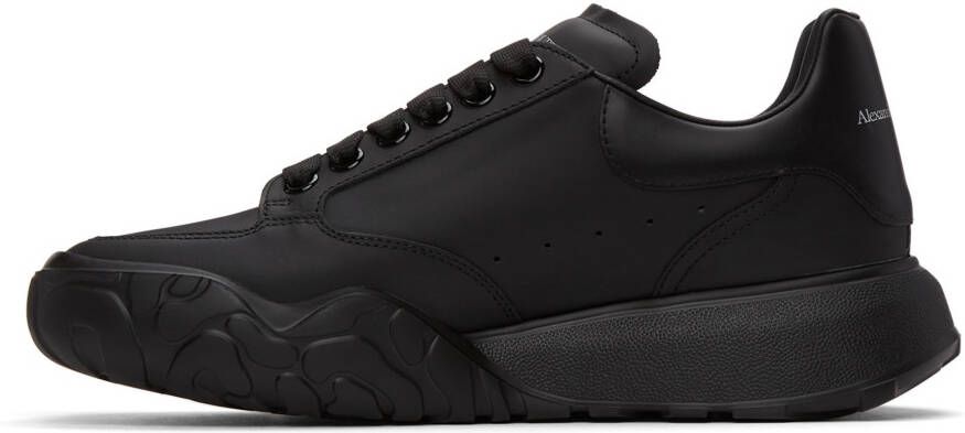 Alexander McQueen Black Court Trainer Sneakers