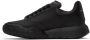 Alexander McQueen Black Court Trainer Sneakers - Thumbnail 3