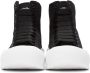 Alexander McQueen Black Deck Plimsoll High Top Sneakers - Thumbnail 2