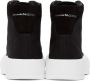 Alexander McQueen Black Deck Plimsoll High Top Sneakers - Thumbnail 4