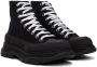 Alexander McQueen Black High Tread Slick Sneakers - Thumbnail 4