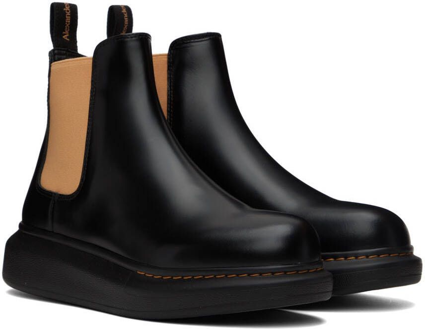 Alexander McQueen Black Hybrid Chelsea Boots