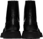 Alexander McQueen Black Leather Lace-Up Boots - Thumbnail 2