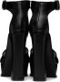 Alexander McQueen Black Leather Platform Heeled Sandals - Thumbnail 2