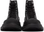 Alexander McQueen Black Logo Tread Slick High Sneakers - Thumbnail 2