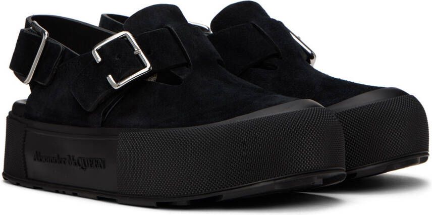 Alexander McQueen Black Mount Slick Sandals