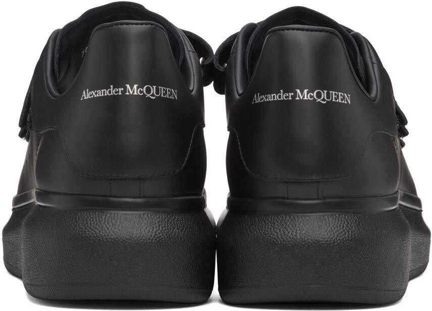 Alexander McQueen Black Oversized Triple Strap Sneakers