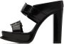 Alexander McQueen Black Platform Buckle Heeled Sandals - Thumbnail 3