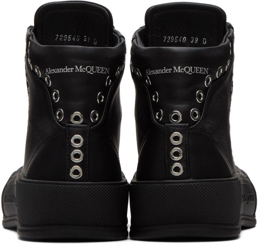 Alexander McQueen Black Plimsoll Sneakers