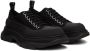 Alexander McQueen Black Slick Sneakers - Thumbnail 4