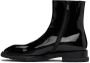 Alexander McQueen Black Slim Tread Boots - Thumbnail 3