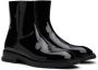 Alexander McQueen Black Slim Tread Boots - Thumbnail 4