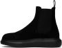 Alexander McQueen Black Suede Chelsea Boots - Thumbnail 3