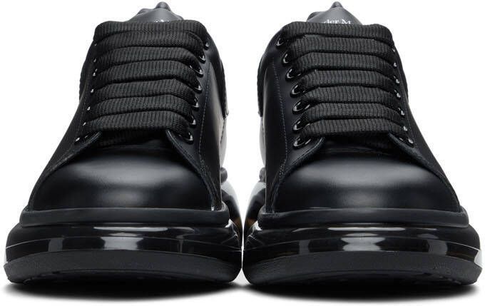 Alexander McQueen Black Transparent Sole Oversized Sneakers