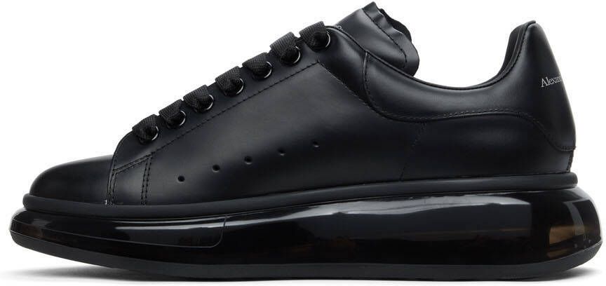 Alexander McQueen Black Transparent Sole Oversized Sneakers