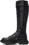 Alexander McQueen Black Tread Lace-Up Tall Boots - Thumbnail 3