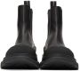 Alexander McQueen Black Tread Slick Chelsea Boots - Thumbnail 2