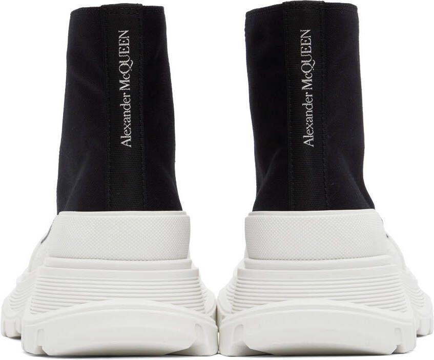 Alexander McQueen Black Tread Slick High-Top Sneakers