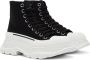 Alexander McQueen Black Tread Slick High-Top Sneakers - Thumbnail 4