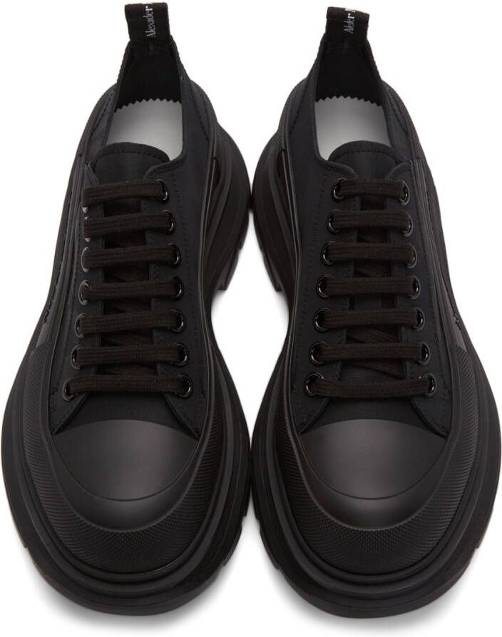 Alexander McQueen Black Tread Slick Low Sneakers