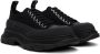 Alexander McQueen Black Tread Slick Sneakers - Thumbnail 4
