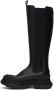 Alexander McQueen Black Tread Slick Tall Boots - Thumbnail 3