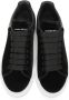 Alexander McQueen Black Velvet Oversized Sneakers - Thumbnail 5