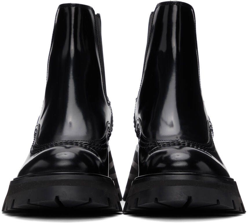 Alexander McQueen Black Wander Chelsea Boots