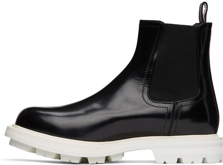 Alexander McQueen Black Worker Chelsea Boots