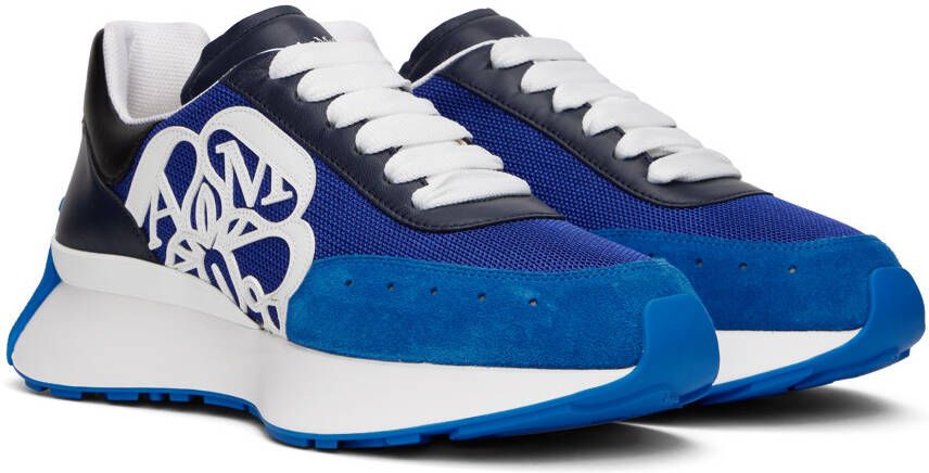 Alexander McQueen Blue Sprint Runner Sneakers