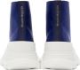 Alexander McQueen Blue Tread Slick High Sneakers - Thumbnail 4