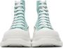 Alexander McQueen Blue Tread Slick High Sneakers - Thumbnail 2