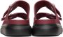 Alexander McQueen Burgundy Hybrid Sandals - Thumbnail 2