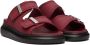Alexander McQueen Burgundy Hybrid Sandals - Thumbnail 4