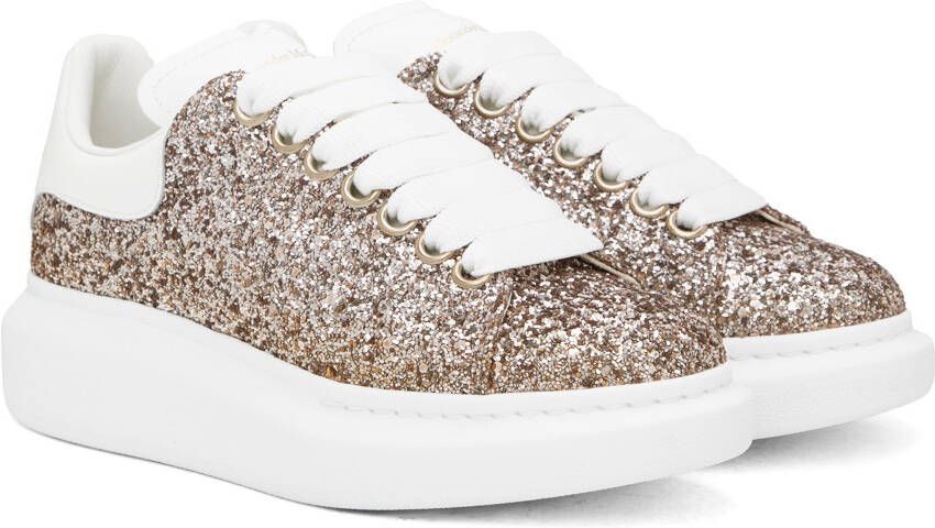 Alexander McQueen Gold Oversized Sneakers