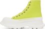 Alexander McQueen Green Tread Slick High Sneakers - Thumbnail 3