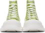 Alexander McQueen Green Tread Slick High Sneakers - Thumbnail 2
