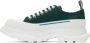 Alexander McQueen Green Tread Slick Low Sneakers - Thumbnail 3