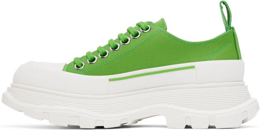 Alexander McQueen Green Tread Slick Sneakers