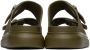 Alexander McQueen Khaki Hybrid Sandals - Thumbnail 2