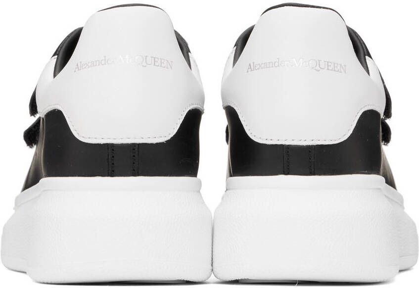 Alexander McQueen Kids Black & White Oversized Velcro Sneakers