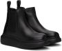 Alexander McQueen Kids Black Hybrid Chelsea Boots - Thumbnail 4