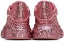 Alexander McQueen Kids Pink All Over Glitter Sneakers - Thumbnail 2